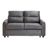 Pull Out Sofa Bed with Adjustable Backrest and USB Ports - Dark Gray, Black or Blue