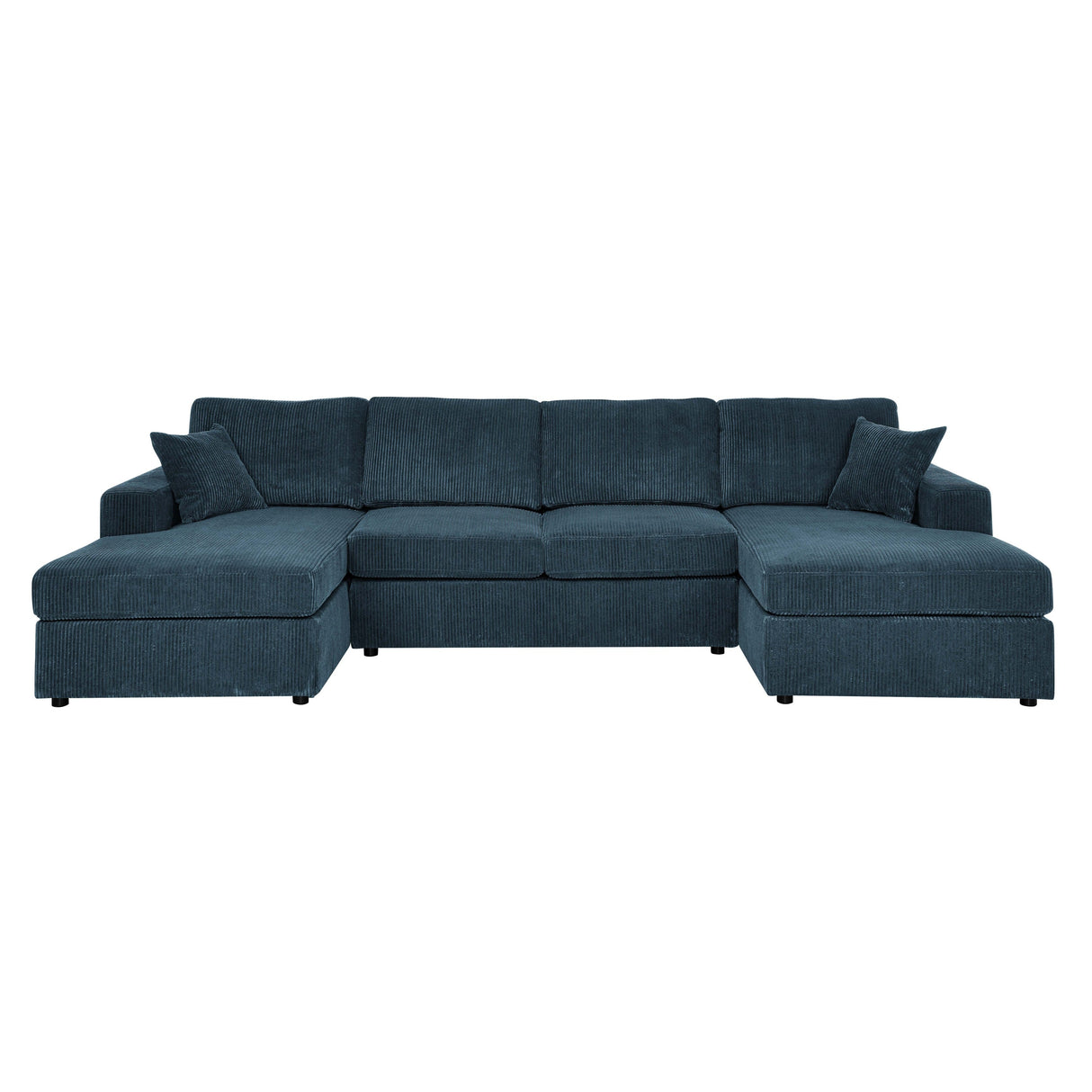 The Sara Modular Corduroy U-Shaped Sectional Sofa