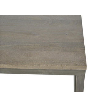 Cross Metal Coffee Table - Pewter
