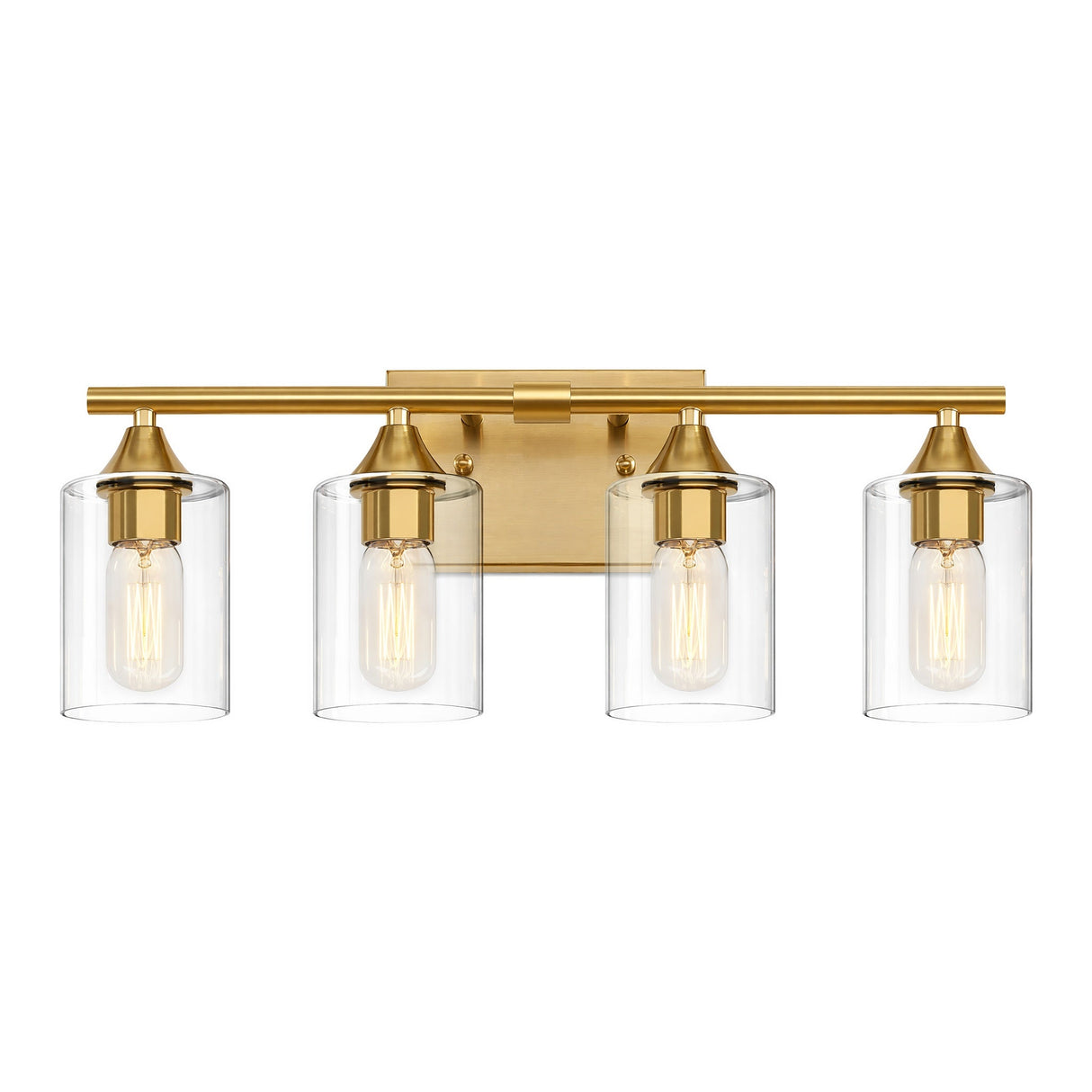 4-Light Brushed Bathroom Vanity Wall Light