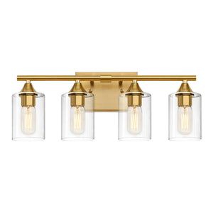 4-Light Brushed Bathroom Vanity Wall Light