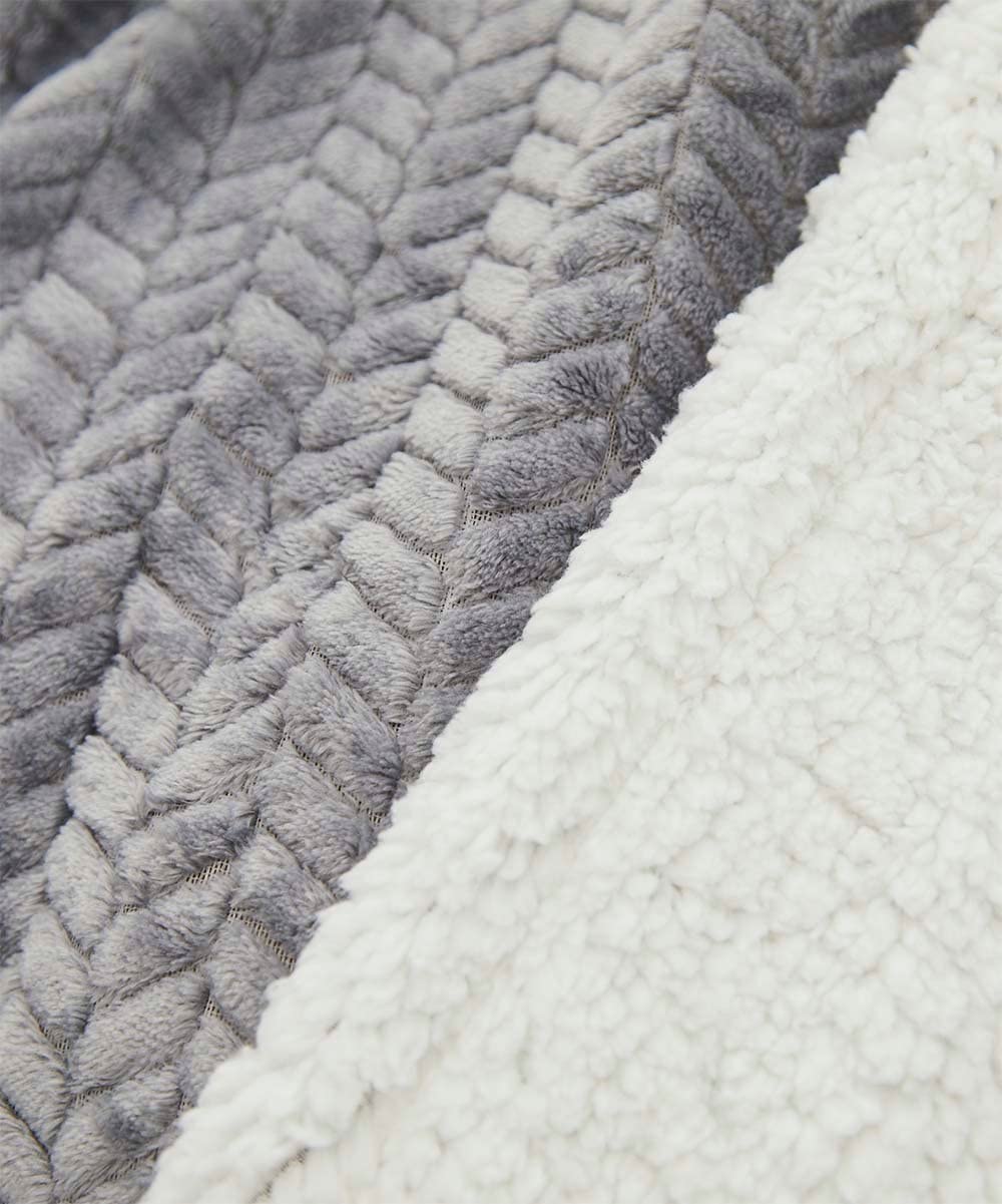 Decor&More HomeEssentials Ultra Lush Heavy Sherpa Throw Blanket (50" x 60")