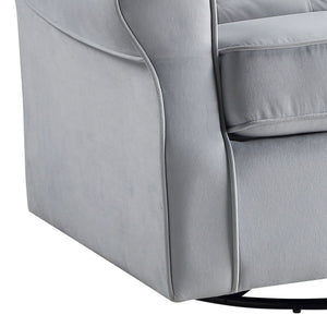 Glider Chair With Swivel - Gray