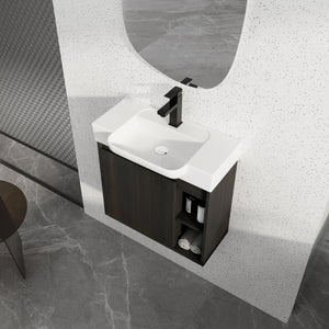 24" Wall-Mounted Bathroom Vanity