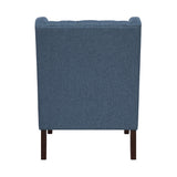 Button-Tufted Upholstered High Back Accent Chair