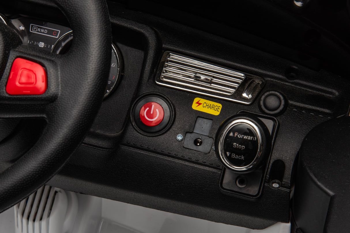 Electric Ride-On Car for Kids with Leather Seat and Four-Wheel Drive