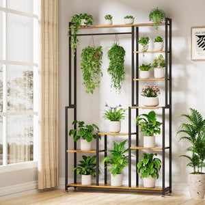 Large Indoor Plant Stand with Grow Light
