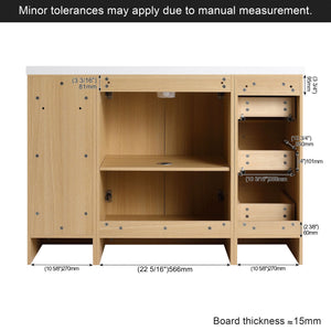 Floating Bathroom Vanity With Sink, Modular Cabinet
