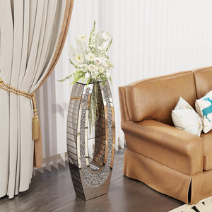 35.82" U-Shaped Tall Decorative Floor Vase