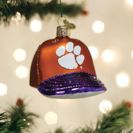 Clemson-Baseball-Cap-Ornament-Christmas-Ornaments