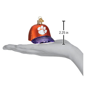 Clemson Baseball Cap Christmas Ornament