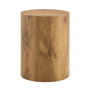 Simple Wood Grain Cylindrical Coffee Table