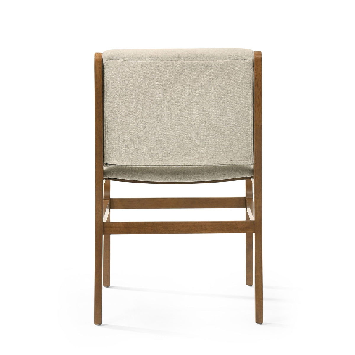 Contemporary Dining Chair Set Upholstered Fabric With Rubberwood Frame