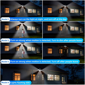 Moktan Sabai - Bright Solar Lights w/ Remote & Motion Sensor 2/4 Pack