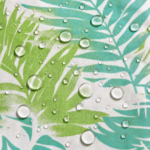 2 Pack Water-Repellent Outdoor Pillow Covers - Tropical Palm Aqua