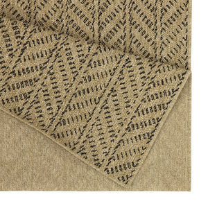 Earth GC_NTL1012 Jute/Black Indoor/Outdoor Area Rug