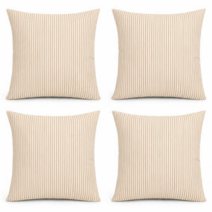 4 Pack Outdoor Pillow Covers - 18x18 Inch