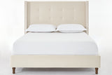 Luxury Wingback Upholstered Bed Frame