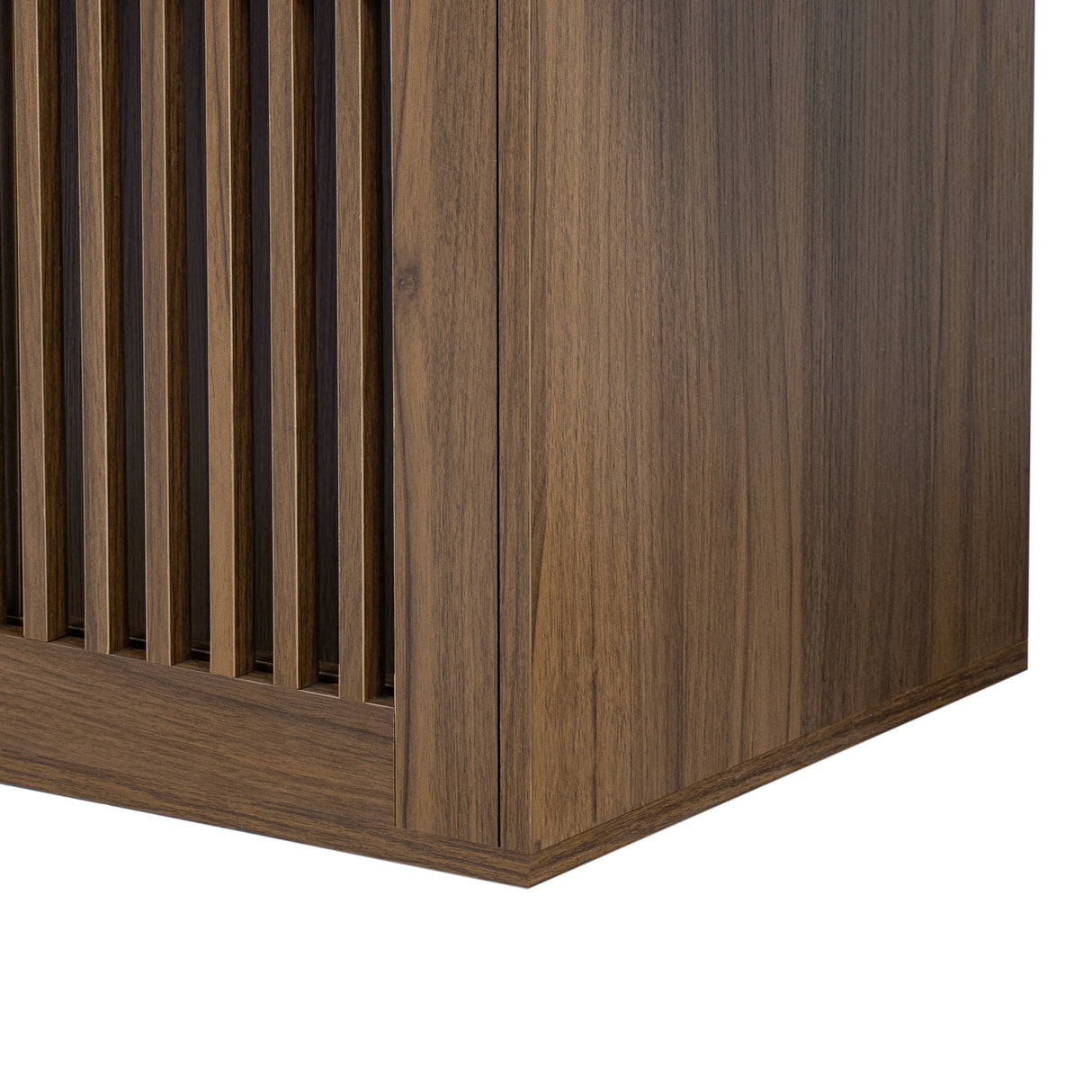 Mid-Century Modern 2-in-1 Extendable Walnut TV Stand