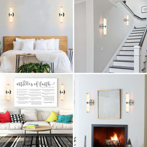 Resin Imitation Marble Wall Light Set of 2