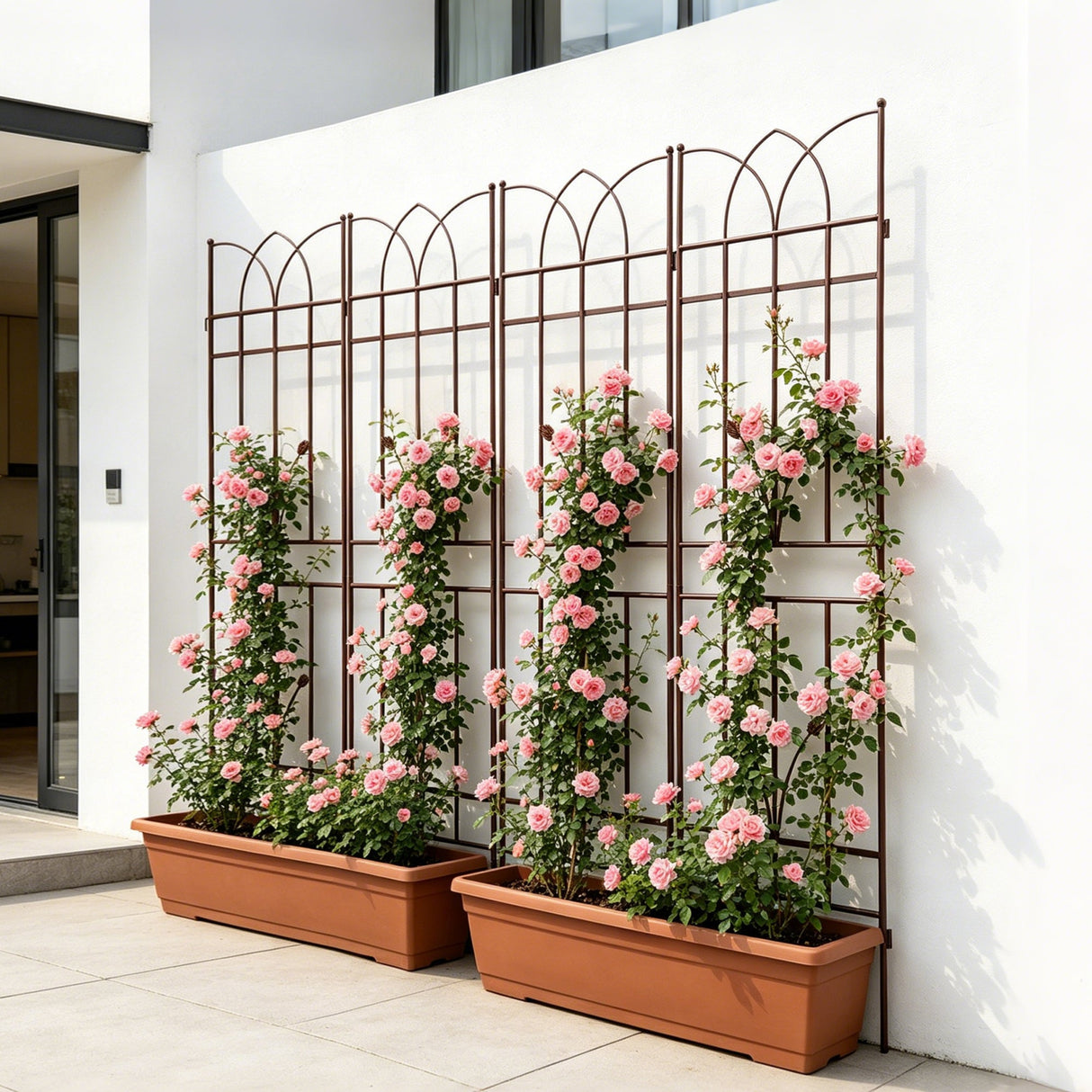 4 Pack Metal Garden Trellis