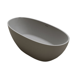 67" Freestanding Bathtub with Pop-up Drain