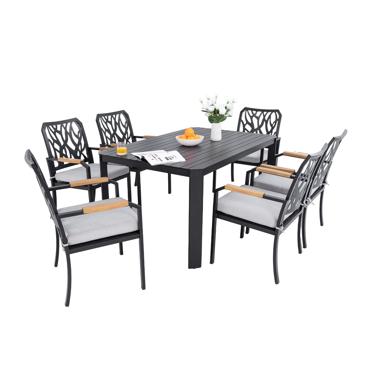 7-PC Outdoor Patio Aluminum Furniture Set