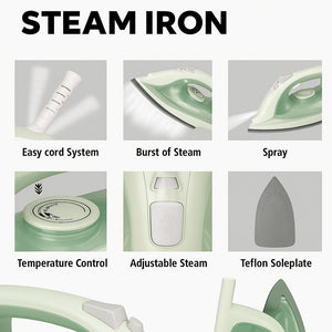 Steam Iron with Ceramic Soleplate