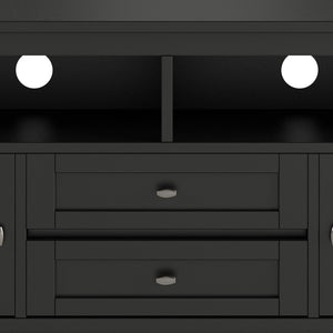 Warm Shaker 72" TV Media Stand - Black