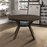 Wooden Dining Table Set (1 Table with 4 Chairs) Brown