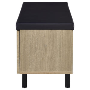 Clackamas - 2 Door Storage Bench With Padded Seat