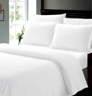 Faith, Hope, Love Home Decor 6 Piece Full Stripe Sheet Set Includes 1 Flat Sheet 1 Fitted Sheet 4 Pillow Cases