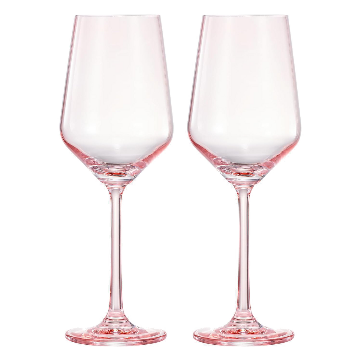 Monet Stemmed Wine Glassware, Magenta, Set of 2