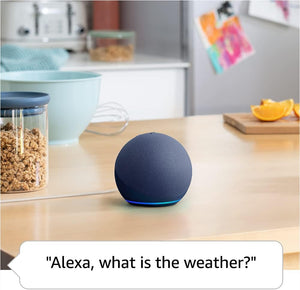 Amazon Echo Dot, an Alexa device (newest model), Vibrant sounding smart speaker, Great for bedrooms, dining rooms and offices, Glacier White