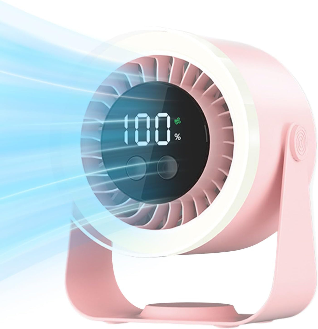 Quiet Desk Fan 10-Speed USB Rechargeable 3600mAh Portable