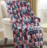 Decor&More American Pride Collection Microplush Throw Blanket (50" x 60")