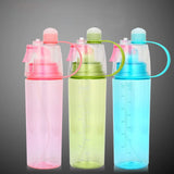 2-Pack Hydration Water Bottle with Spray Mist 600ML