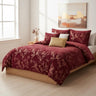 Floral 5-Piece Comforter Set, Farmhouse Bed in a Bag with Comforter, Pillow Shams, Decorative Pillows for All Seasons