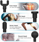 Deep Tissue Massage Gun with Interchangeable Heads