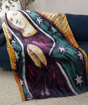 Decor&More Religious 50" x 70" Oversized Super Soft Microplush Throw Blanket