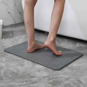 4 Colors! - 24" x 15" Diatomaceous Quick-Drying Stone Bath Mat