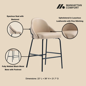 Gracie - Upholstered Counter Stool