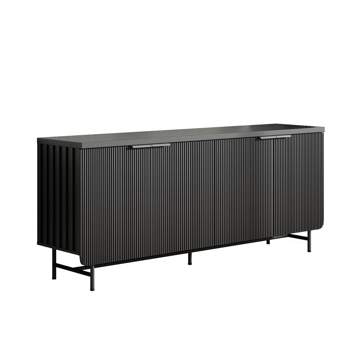 Modern Scandinavian Alcove Door Kitchen Storage Sideboard Buffet Cabinet Console