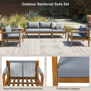 3 Piece Outdoor Sectional Sofa Set
