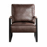 Classic Mid Century Modern Accent Chair with Square Metal Frame - Multiple Colors
