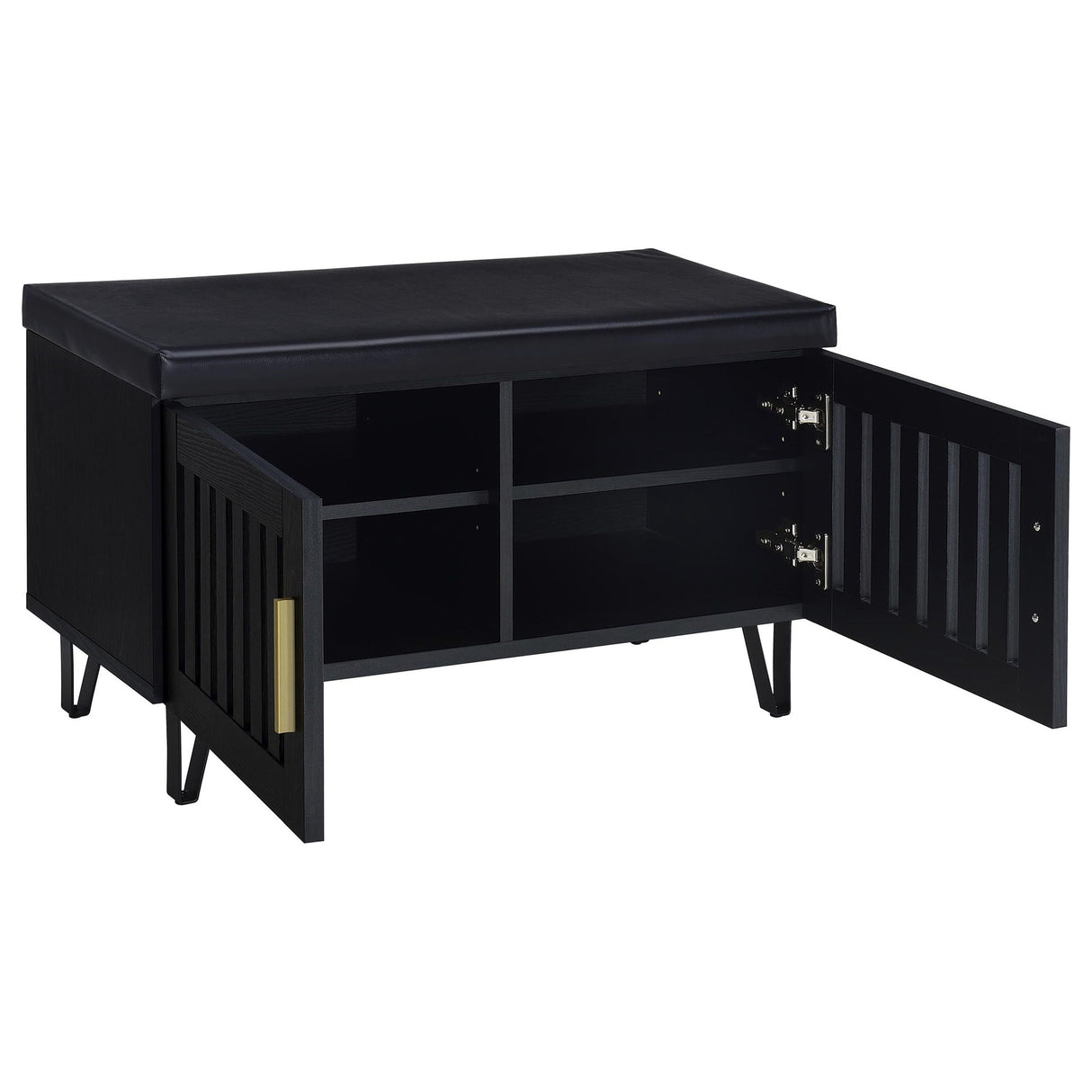 Clackamas - 2 Door Storage Bench With Padded Seat