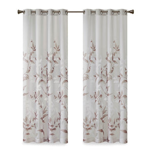 Burnout Printed Curtain Panel (Single Panel)