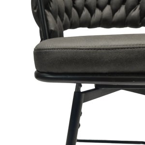 Bar Stool 360 Swivel With Back Footrest