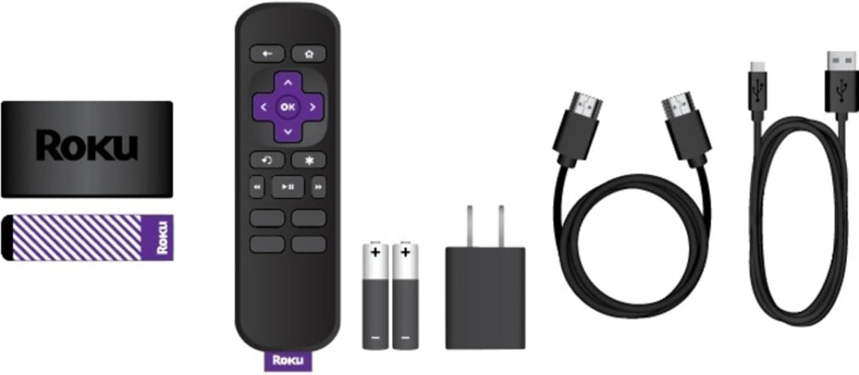 Roku Express | HD Roku Streaming Device with Simple Remote (no TV controls), Free & Live TV