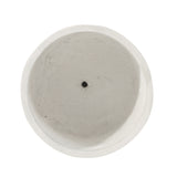 Antique white round planter